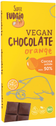 Ciocolata cu portocale bio 80g Super Fudgio 