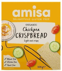 Crispbread painici cu naut fara gluten bio 100g Amisa 