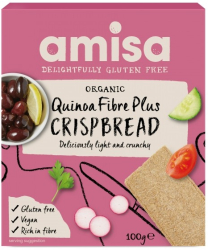 Crispbread painici cu quinoa Fibre Plus fara gluten bio 100g Amisa 