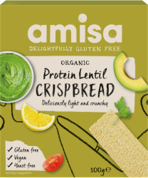 Crispbread painici proteice cu linte fara gluten eco 100g Amisa 