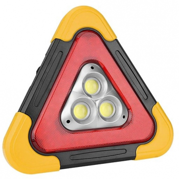Lanterna KlaussTech Multifunctionala Forma de Triunghi 3 LED-uri Waterproof Negru 