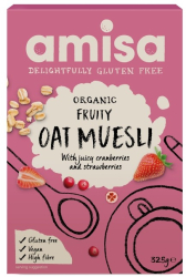 Muesli cu fructe si ovaz fara gluten eco 325g Amisa 