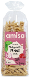 Penne din orez integral fara gluten eco 500g Amisa 