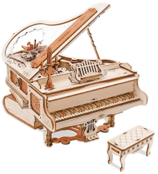 Puzzle 3D Cutie Muzicala Pianul Magic ROKR lemn 223 piese 