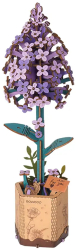 Puzzle 3D Floare Liliac 154 piese lemn Rowood 