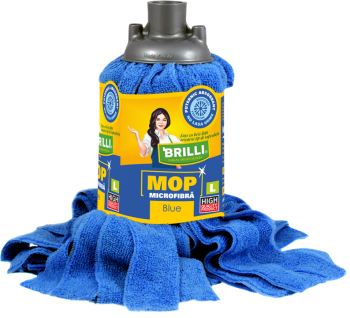 Rezerva mop Brilli microfibra marime L albastru 
