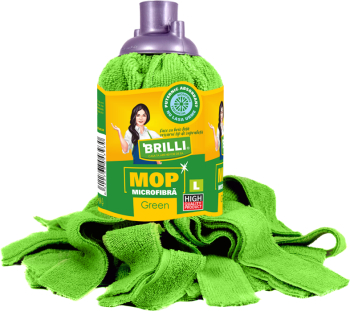 Rezerva mop Brilli microfibra marime L verde