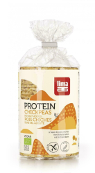 Rondele proteice din naut expandat fara sare eco 100g Lima 