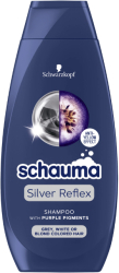 Sampon cu pigmenti violet Schauma Silver Reflex pentru par grizonat alb sau vopsit blond 400 ml