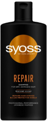 Sampon de par Syoss Repair 440 ml pentru par uscat si deteriorat cu alge wakame vegan 