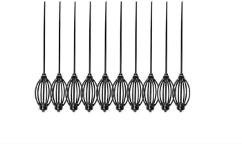 Set 10 momitoare vopsite plastiafiate 50g cu autointepare si tija lunga 