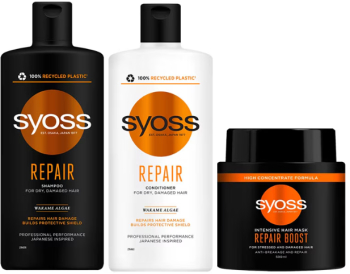 Set Sampon Syoss Repair 500 ml Balsam 500 ml Masca 500 ml 