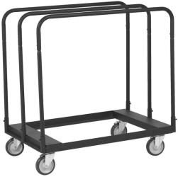 Carucior pentru transport placi gips-carton maxim 680 Kg Otel 4 x roti 975 x 610 x 990 mm 