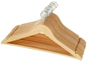 Set 15 umerase din lemn 43 cm natur 