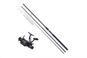 Set feeder cu lanseta delta de 3.3m si mulineta hk4000 cu 11 rulmenti 