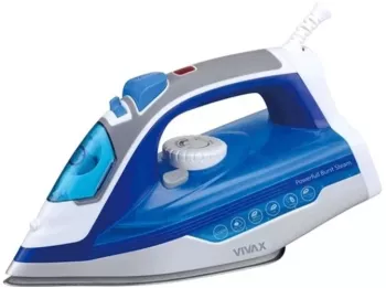 Fier de calcat cu abur Vivax IR-2200SS Putere 2200W termostat reglabil rezervor de apa 320ml Albastru 