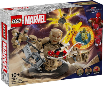 LEGO SUPER HEROES OMUL PAIANJEN VS SANDMAN BATALIA FINALA 76280 