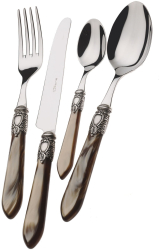 Set 24 tacamuri Casa Bugatti - Oxford Old-silver onyx 