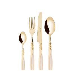 Set de tacamuri Arianna Gold Casa Bugatti 6 persoane - ARXAM-S5450 ivory 