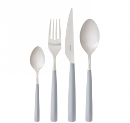 Set 24 tacamuri Casa Bugatti Athena gri 