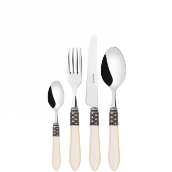 Set de tacamuri Optical Old-silver Casa Bugatti 6 persoane - OTBAM-S1650 ivory 