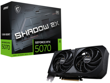 Placa video MSI SHADOW 2X OC NVIDIA GeForce RTX 5070 12GB GDDR7 192-bit DLSS 4.0 