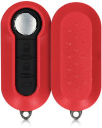 Carcasa Cheie pentru Fiat / Lanica - 3 Butoane Plastic Rosu 48232.09 
