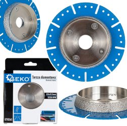Disc diamantat pentru taierea tevilor din PVC 125 mm Geko G78341 