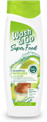 Sampon pentru par rebel Wash&Go Super Food cu avocado 400 ml 