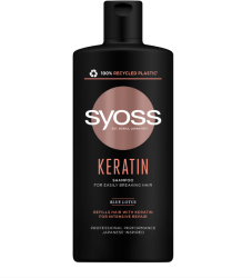 Sampon Syoss Keratin Hair Perfection pentru par uscat 440 ml 