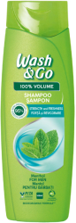 Sampon Wash&Go cu extract de menta 360 ml 