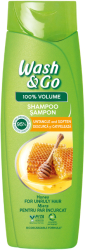 Sampon Wash&Go pentru par dezordonat cu extract de miere 360 ml 