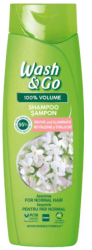 Sampon Wash&Go pentru par normal cu extract de iasomie 180 ml 