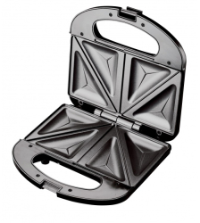 Sandwich-maker Floria Negru 750 W Placi antiaderente model triunghi 