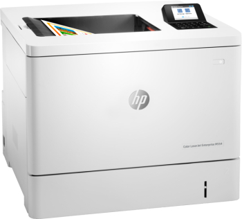 Imprimanta laser color HP M554DN A4 ADF Duplex Alb 