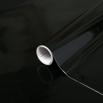 Autocolant uni d-c-Fix negru lucios 45cmx2m 