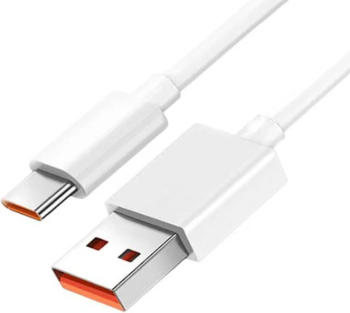 Cablu de date si incarcare pentru Samsung S8/S8+/S9/S9+/S10/S10+/S10 Lite USB Type C 1m HD21 Alb