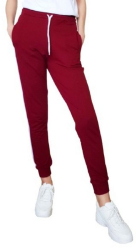 Pantaloni trening dama Eve lungi bumbac grena S 