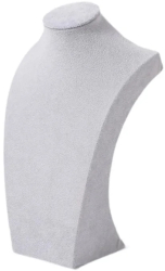 Suport tip bust pentru expunerea colierelor lanturilor si pandantivelor inaltime 25 cm Gonga® Gri 