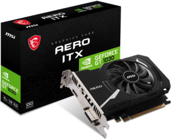 Placa video MSI nVidia GeForce GT 1030 AERO ITX OC 4 GB DDR4 64 bit