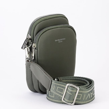 Borseta kaki crossbody David Jones Paris CM6906 M0 