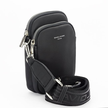 Borseta neagra crossbody David Jones Paris CM6906 M0 