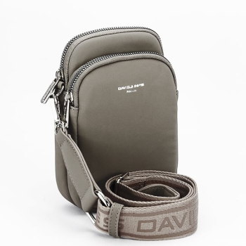 Borseta taupe crossbody David Jones Paris CM6906 M0 