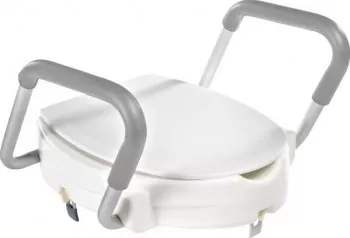 Capac WC cu inaltator si manere de sprijin antiderapante Ridder pentru seniori alb suporta maxim 150 Kg A0072001 Sam 
