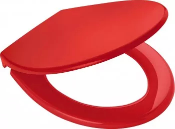 Capac WC Rosu Ridder cu inchidere lenta soft close 44cmX37cm 