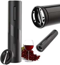 Desfacator de Vin Electric cu accesoriu taiat folie stil modern negru 
