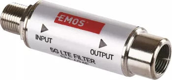 Filtru de blocare EMOS LTE 4G 5G pana la 694MHz conector F - RESIGILAT 