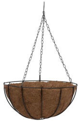 Ghiveci decorativ cu lant rotund nuca de cocos 25x25x12 mm 