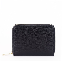 Portofel mic negru din piele naturala 8912 07