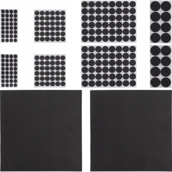 Set 250 de tampoane pentru picioarele mobilierului Gonga® Negru 